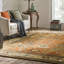Tapis brun noué à la main-53537957