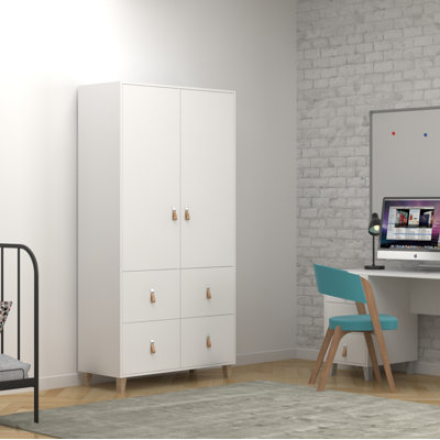 Keefe 2 Door Manufactured Wood Wardrobe