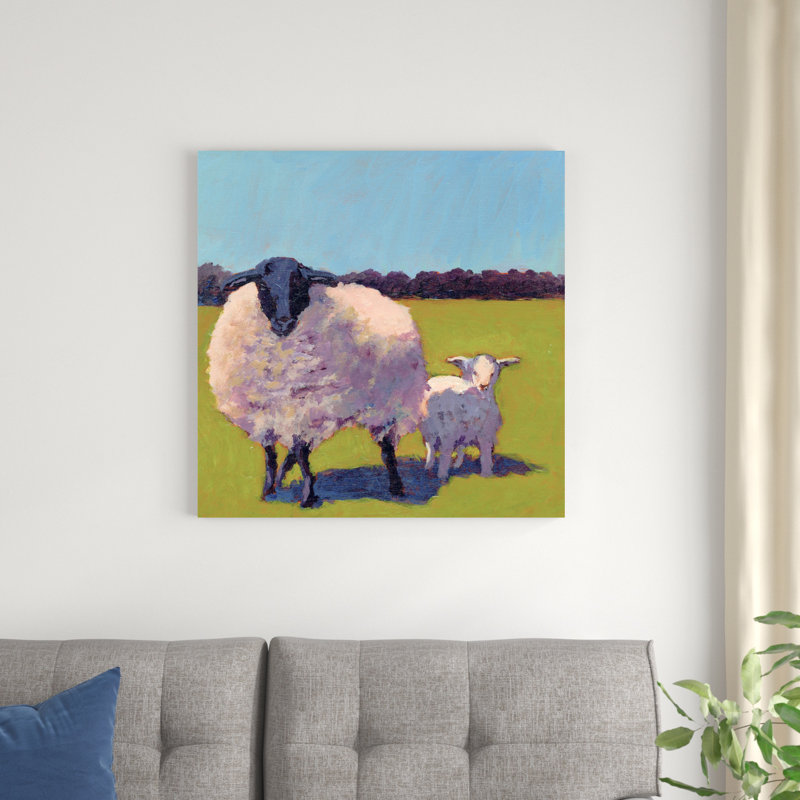 Sheep Pals III, H 30 po x l 30 po x P 1,25 po