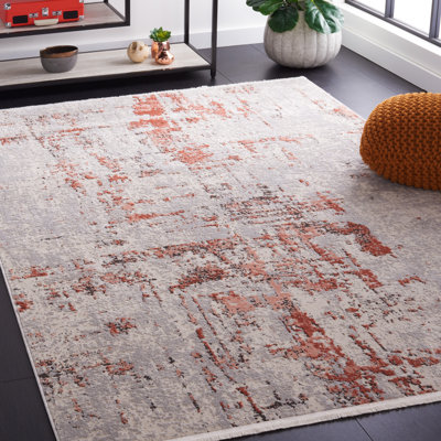 Tapis gris / rose Shivan 723