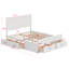 Base de lit en bois avec tiroirs-22093865