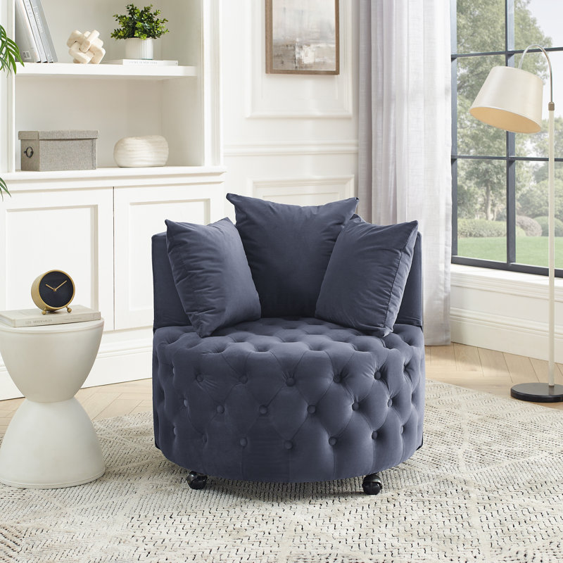 Velours capitonné de 30 po de largeur sans accoudoirs, Velours gris