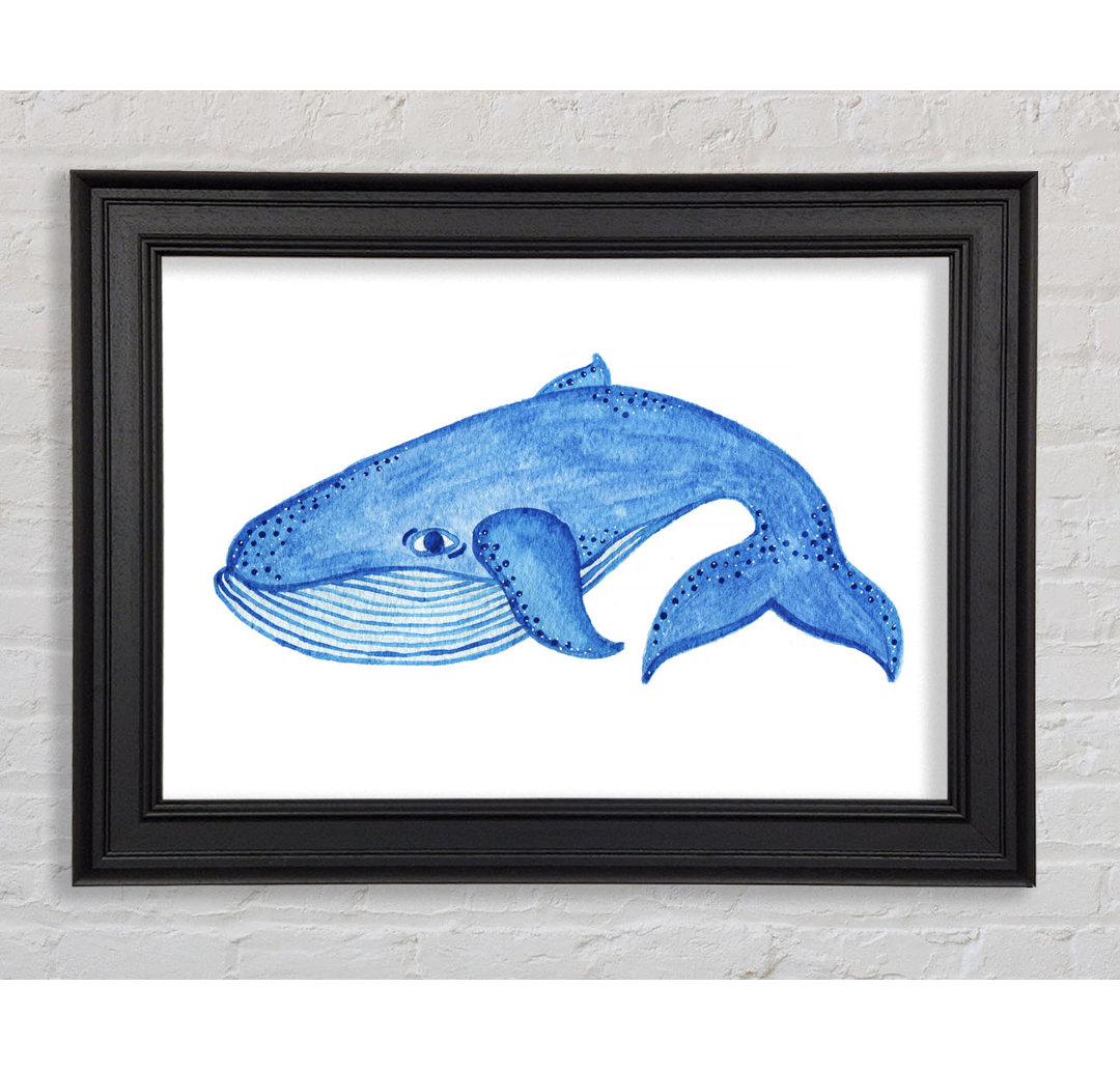 Gerahmtes Bild Blue Whale