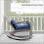 Chaise berçante d'extérieur en osier Adirondack