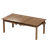 Solid Wood Board Game Table with Large Gaming Surface, Side Storage Grooves and Dining Table Function
