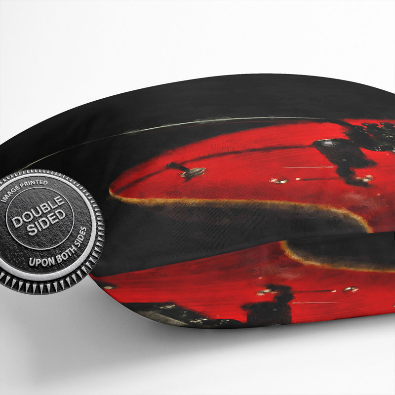 Electric Guitar Vol.1 Square Throw Cushion, 40cm H x 40cm W x 15cm D