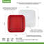 Ensemble de 2 plateaux de préparation et de service pour barbecue Tovolo, blanc et noir-81784846-81784847