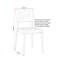 Yelena 47cm H Upholstered Metal Upholstered Back Side Chair-102346895