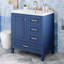 Meuble-lavabo 30 po avec lavabo en céramique et porte à fermeture en douceur-150480086