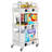 Kitchen Storage Cart,multifunction Utility Rolling Storage Organizer,mobile Shelving Unit Cart With Lockable Wheels-1178069681