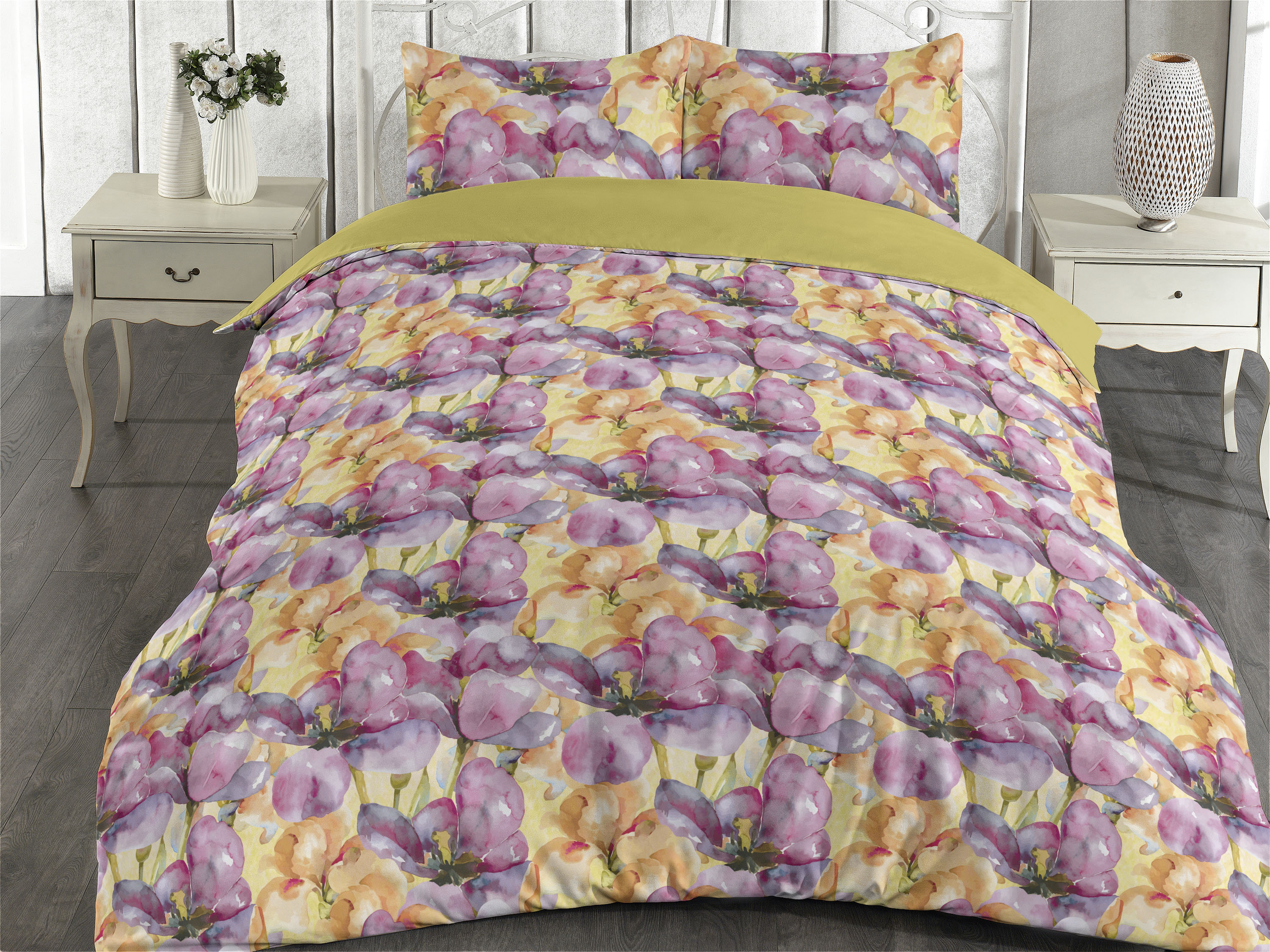 Iris Draped Pouf Top Set