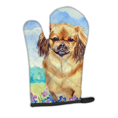 Caroline's Treasures Tibetan Spaniel Polyester Oven Mitt