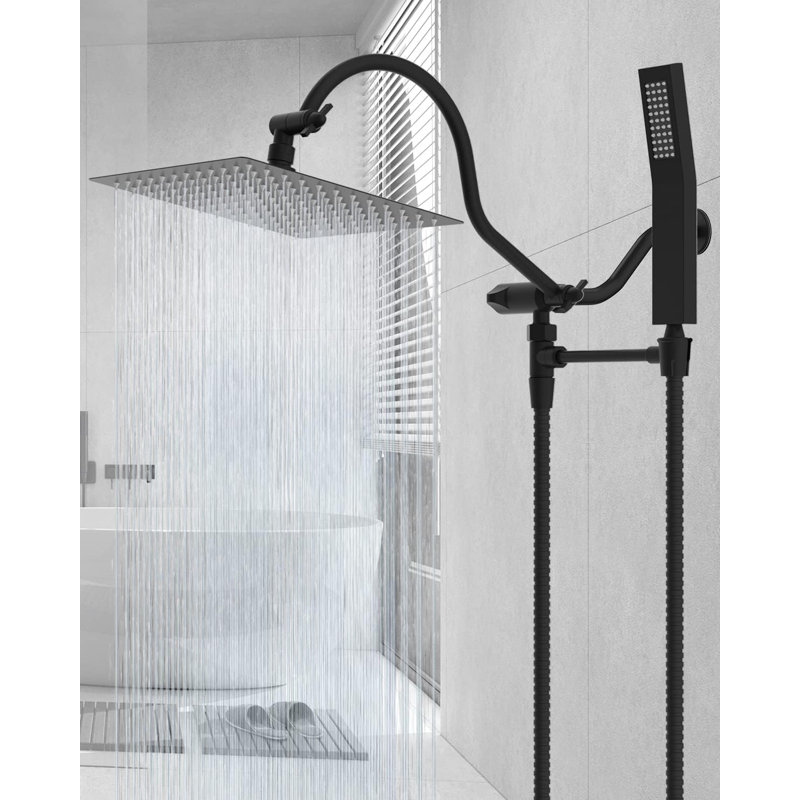 Rain Dual Shower Head 1.75 GPM GPM, Matte Black