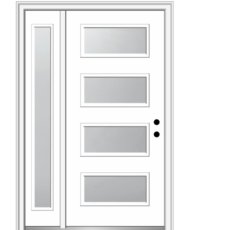 Portes d'entrée pré-suspendues avec projecteur Spotlight, Côté gauche