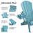 HDPE  Folding Adirondack Chair  with Cup Holder Weather-Resistant-310270975