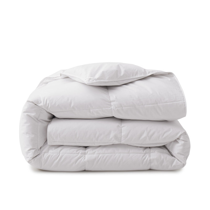 Édredon poids lourd en duvet d'oie, Lit simple, Blanc