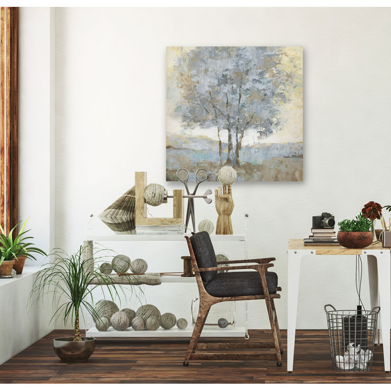 " Soft Sentinel I ", 32" H x 32" W, Wrapped Canvas, No Frame
