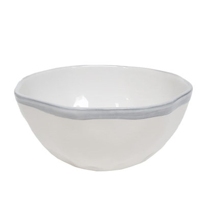 Azores Greige Shimmer Cereal Bowl Simple Edge