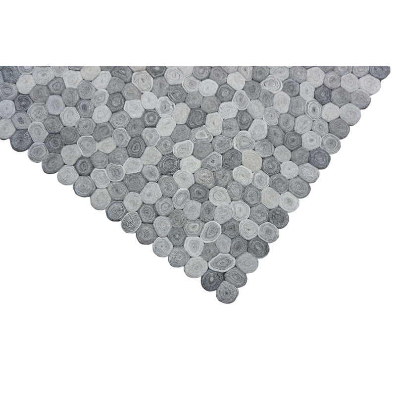 Cherlyn Polka Dots Hand Woven Area Rug, Rectangle 80 x 150cm