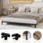 Queen Platform Bed – 6", Reinforced Steel, Easy Setup