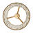 Windsor Crystal Pendant - 11.5"W - French Gold/Matte Black