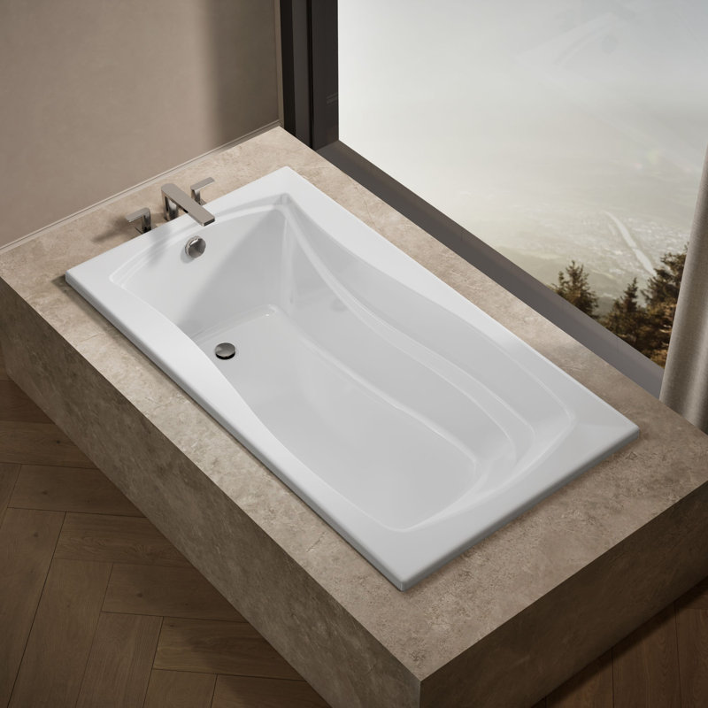 Mariposa 60" x 36" Soaking Bathtub, White