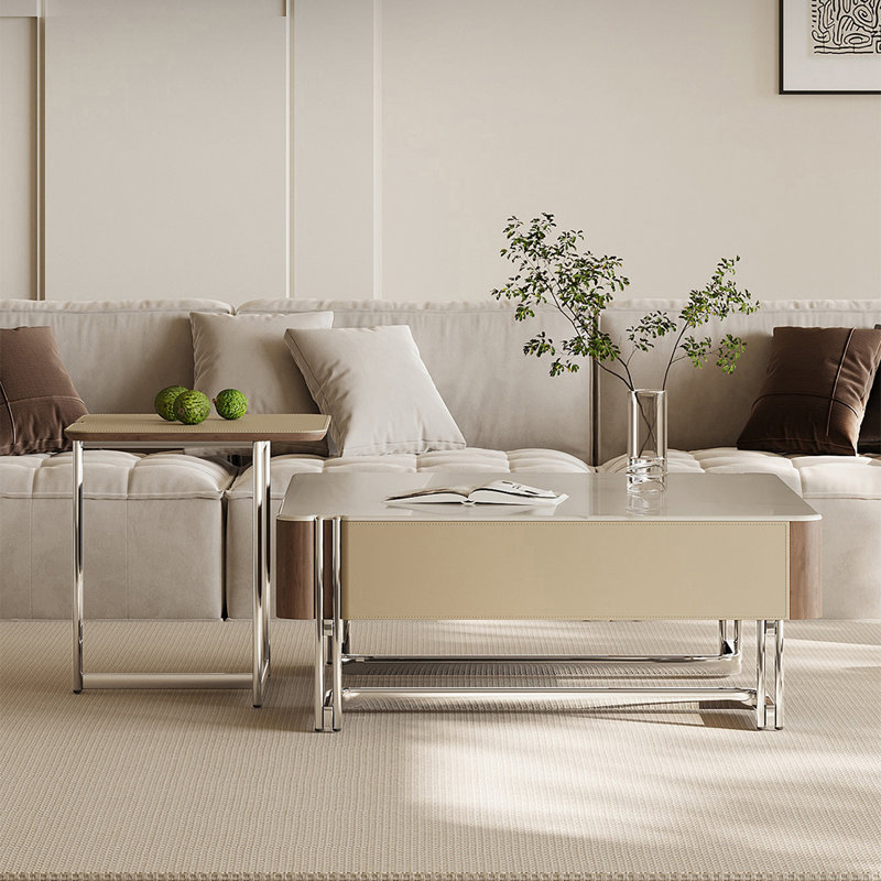 Ensemble de tables basses en pierre italienne