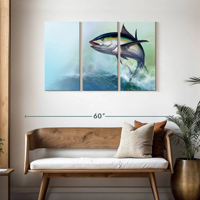 Flying Tuna Fish, 28" H x 45" W