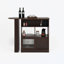 Bar moderne avec plateau tournant et 2 portes en verre nervuré
