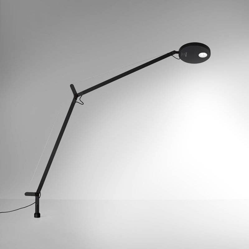 White Adjustable Clip-on LED Lamp with Painted Aluminum