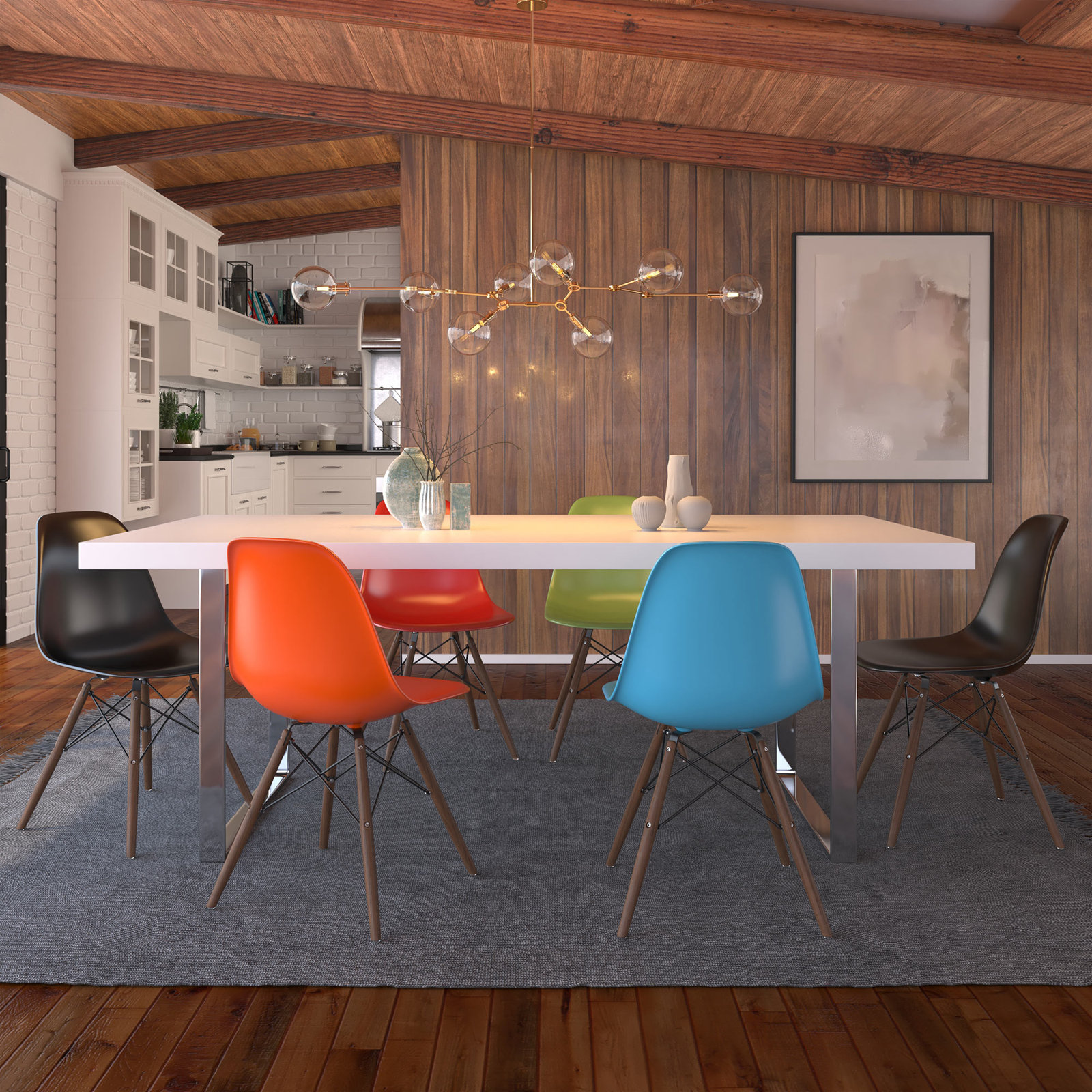 Jordan Side Chair, Taupe, Walnut