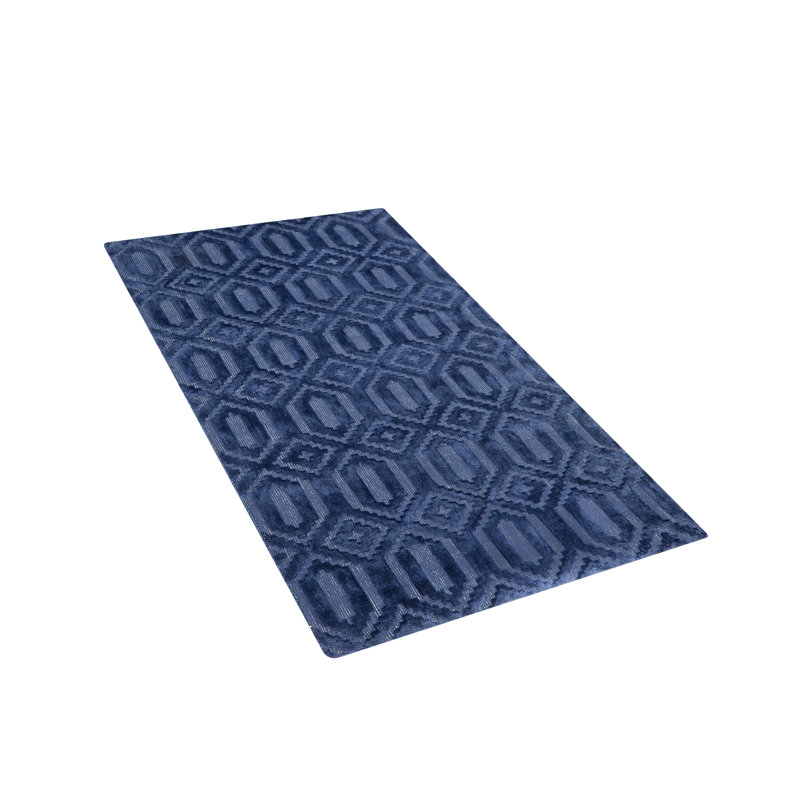 Knudson Geometric Viscose Hand Woven Area Rug, Rectangle 80cm X 150cm