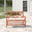 Causeuse de patio avec dossier en X et coussins Harbison