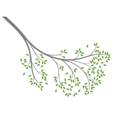 Plants & Flowers Non-Wall Damaging Wall Decal