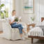 Fauteuil pivotant rembourré 28,7 po-814456674