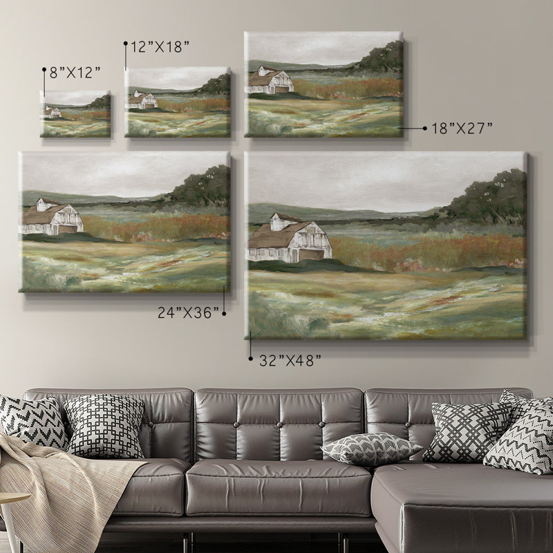 "Après-midi à la ferme" sur toile, H 24 po x l 36 po