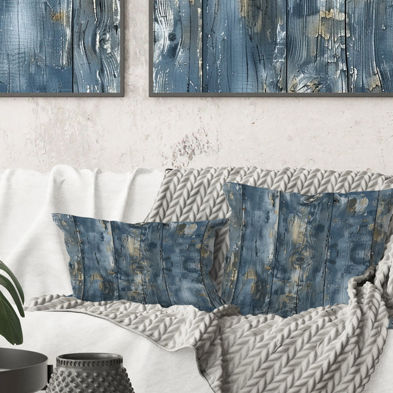 Coussin WeatheWood II - Farmhouse, Bleu / gris