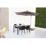 Kirisa Rectangular 5 - Piece 4 - Person 150Cm L Outdoor Table Set