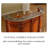 68.9" Brown Half Circle Solid Reception Desk