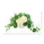 Hydrangeas and Ivy in Ceramic Vase