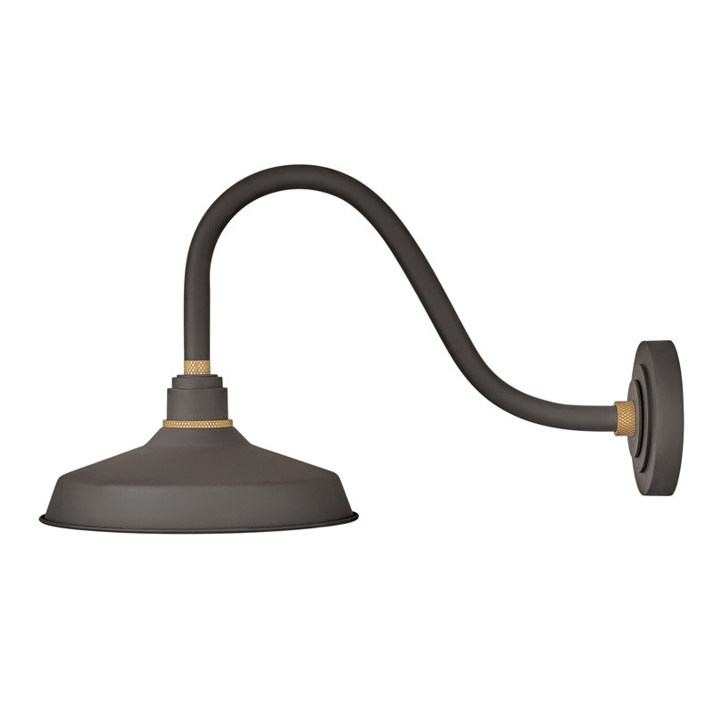 Foundry Wall Mount Outdoor Barn Light, 9.12" H x 9.5" W x 13.25" D, Textured Black