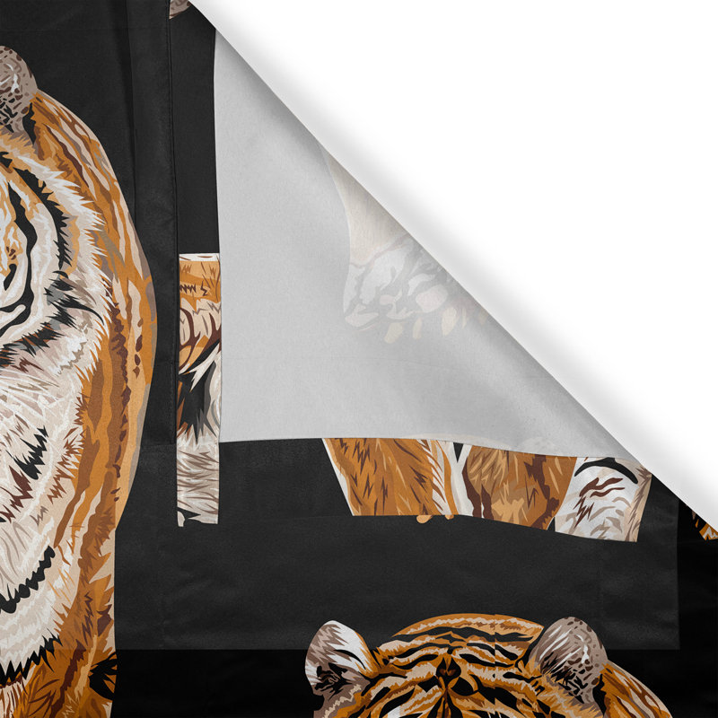 Rideau avec œillets Dakota Fields Wild Life, L 50 po x L 108 po