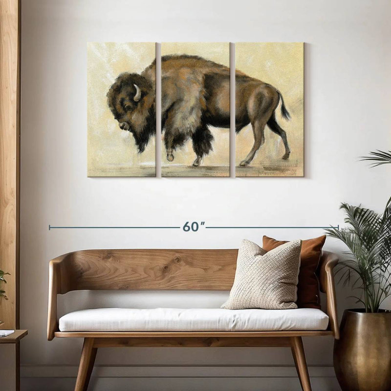 Brampt Bronze Buffalo, 28" H x 45" W