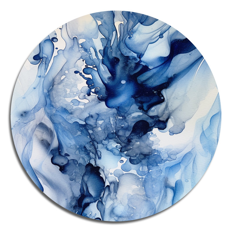 Cordian - Art abstrait rond en métal, H 29 po x l 29 po