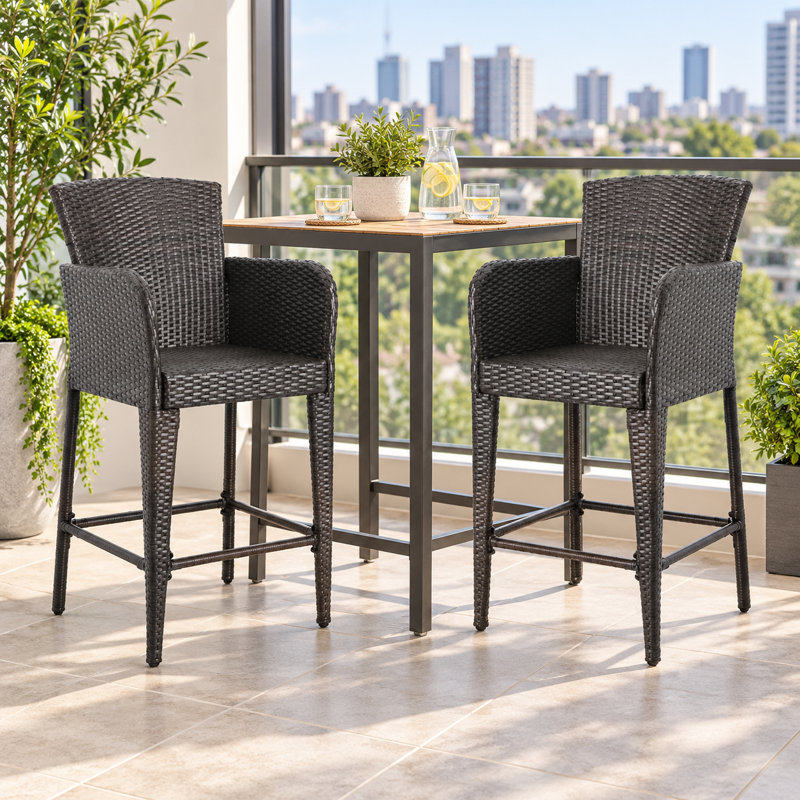Tabouret de bar 28 po Noah, Gris