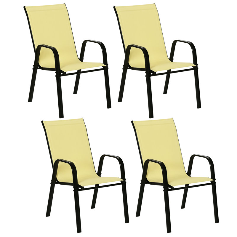 Eries Stacking Patio Dining, Beige