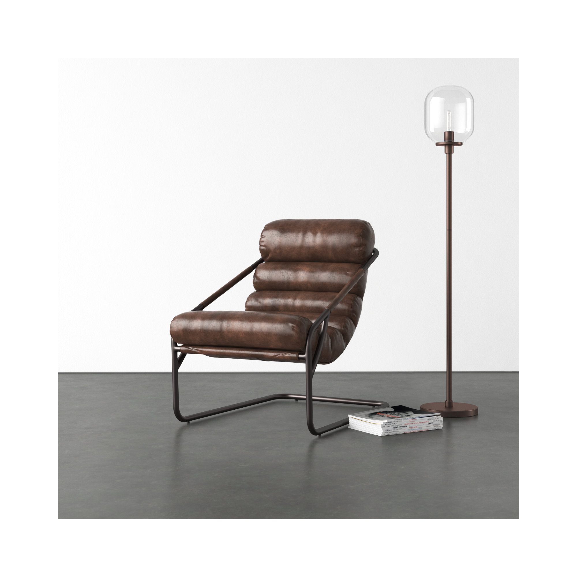 Ottawa Upholstered Armchair, Brown