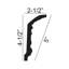 4-1/2 in x 2-1/2 in x 94-1/2 in Floral Polyurethane Crown Moulding Pro Pack 15-1/2 LF