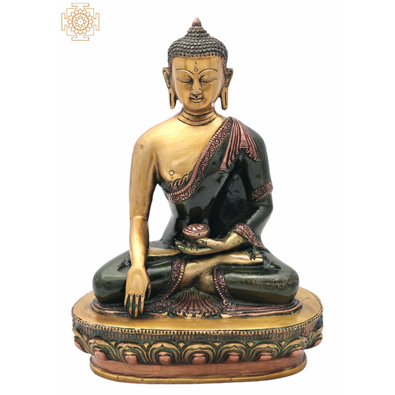 Figurine Lord Buddha in Mara Vijay Mudra