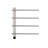 4 Bars Wall Mounted Electric Towel Warmer With Temperature Display-122482923